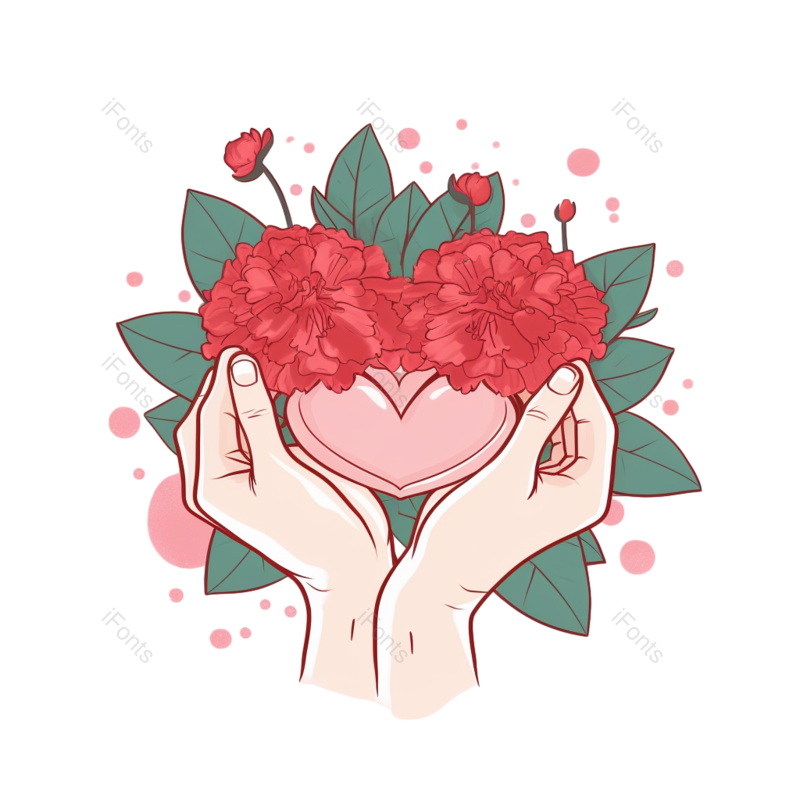 插画图片,花朵元素,鲜花PNG,感恩节免抠素材